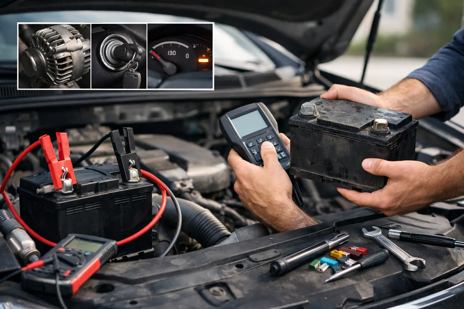 10 causas de descarga automotriz y qué revisar