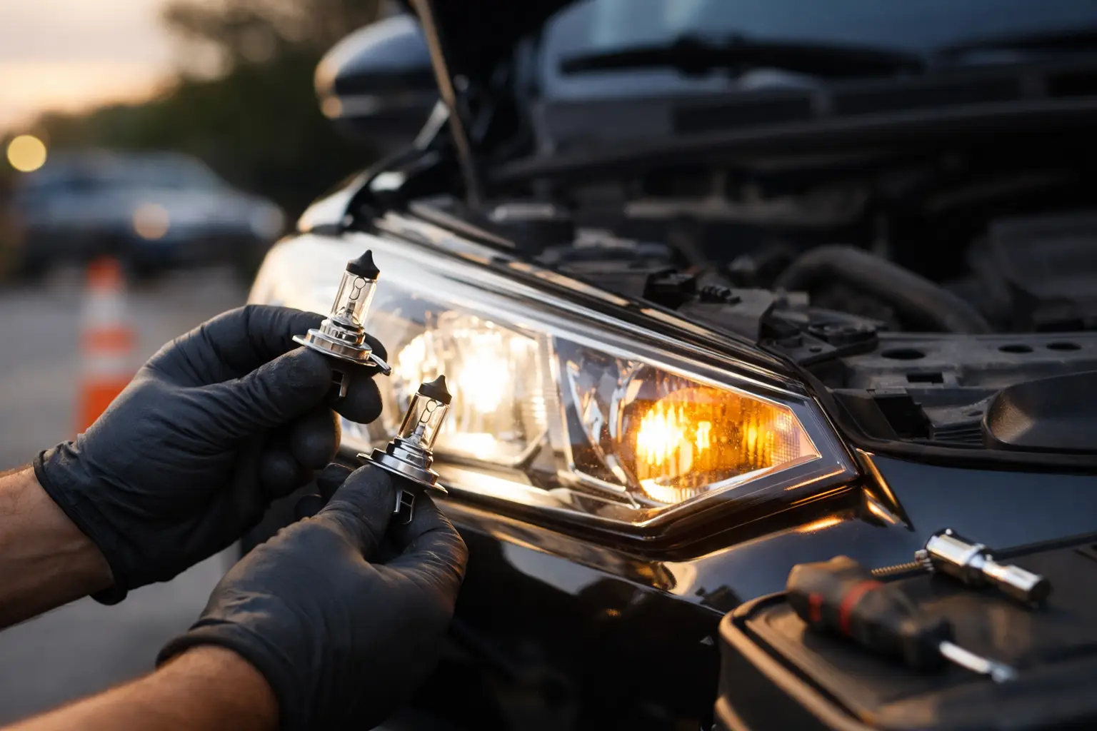 Cambio de focos para auto sin perder seguridad