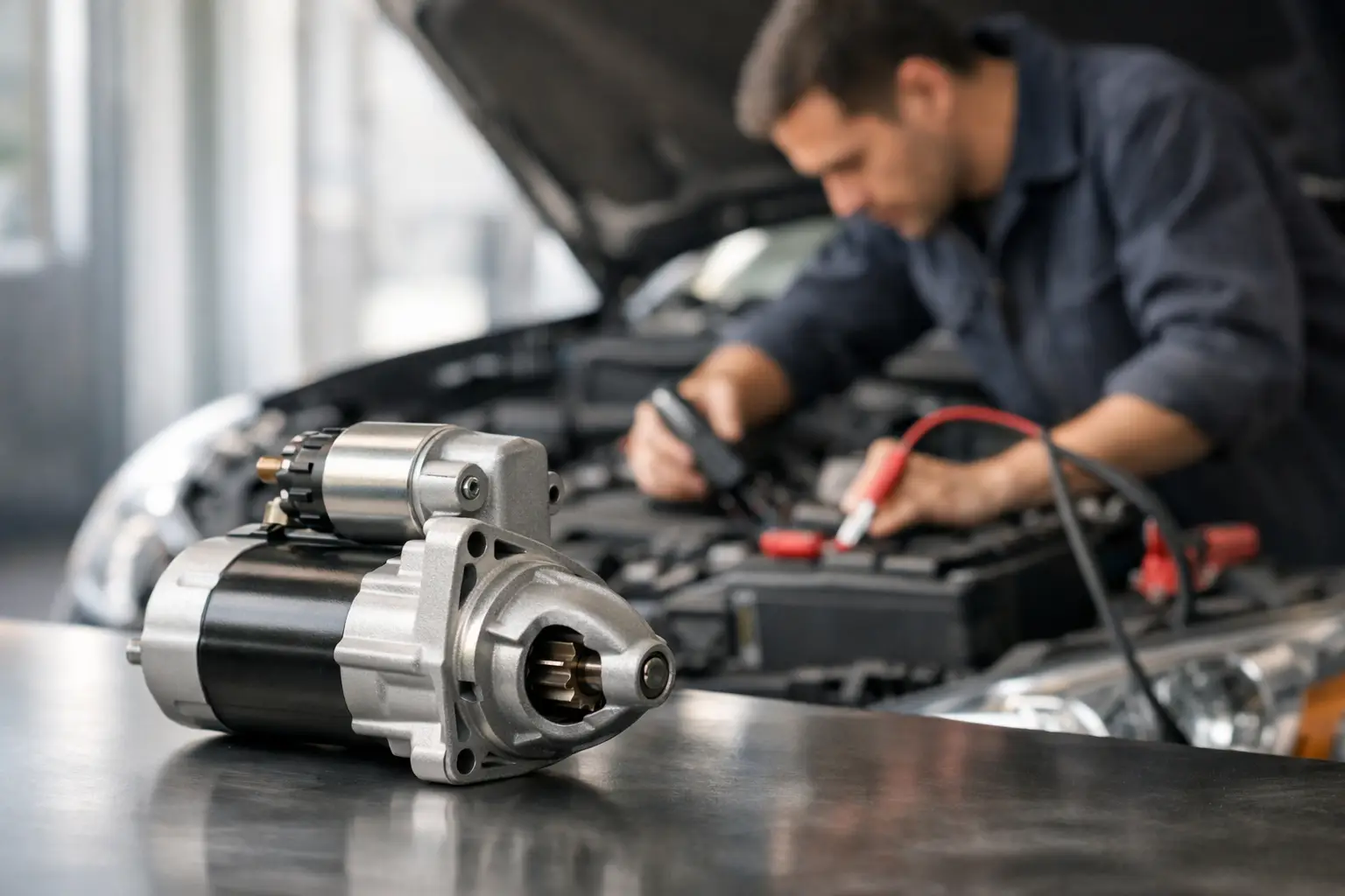 Guía de motor de arranque vehicular y fallos