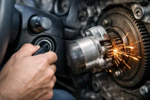 ¿Por qué truena la marcha al arrancar el coche?